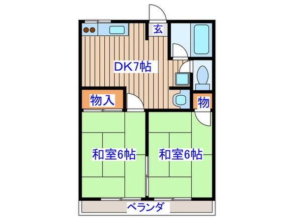 メモリーハイツの物件間取画像